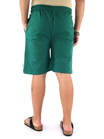 Bermuda Icon verde in morbido jersey da uomo