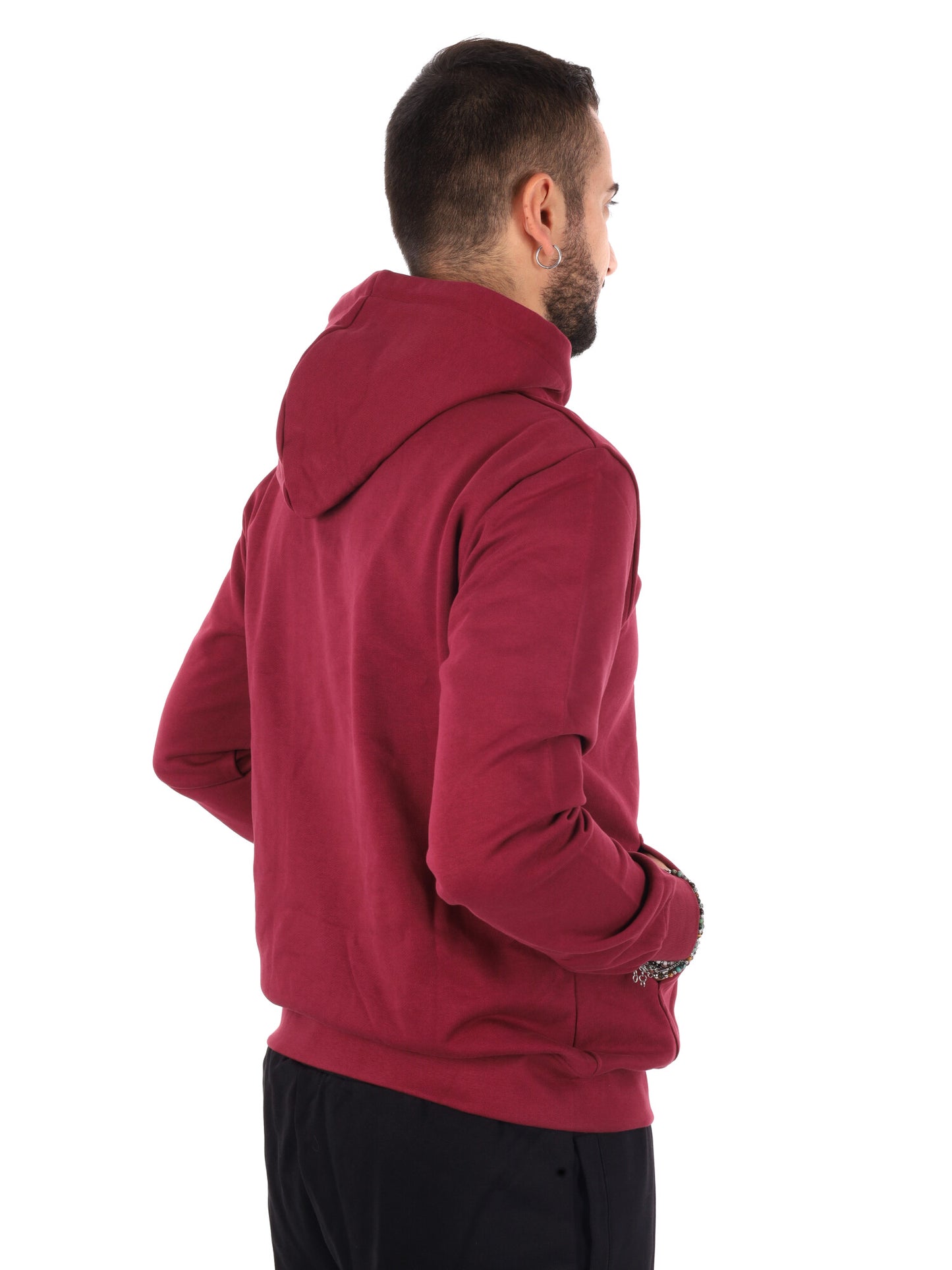 Icon Iupref006 Bordo, felpa da uomo bordeaux