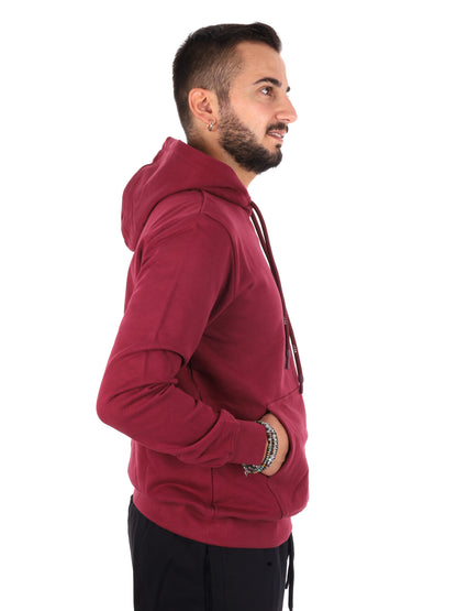 Icon Iupref006 Bordo, felpa da uomo bordeaux