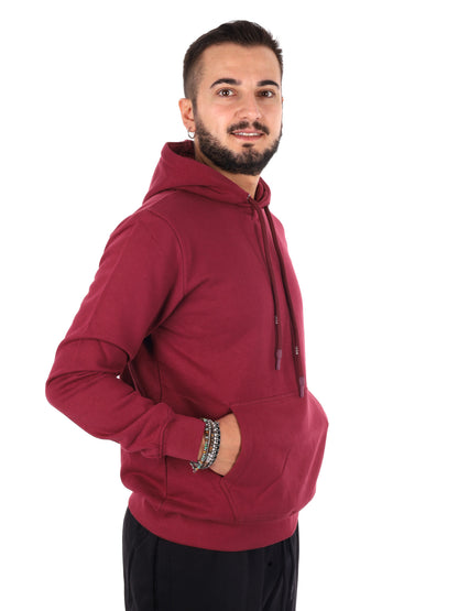 Icon Iupref006 Bordo, felpa da uomo bordeaux