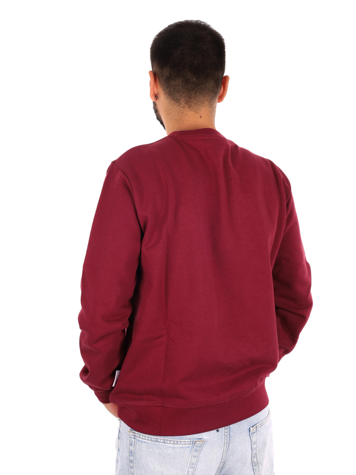 Icon IUPREF007 Bordo, felpa da uomo bordeaux