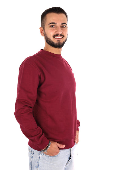 Icon IUPREF007 Bordo, felpa da uomo bordeaux