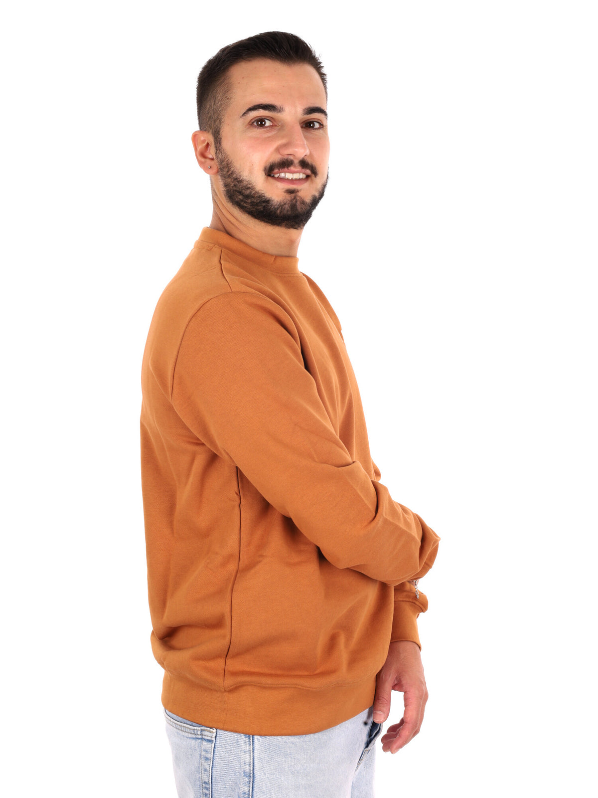 Icon Felpa Giro Ft, felpa da uomo beige