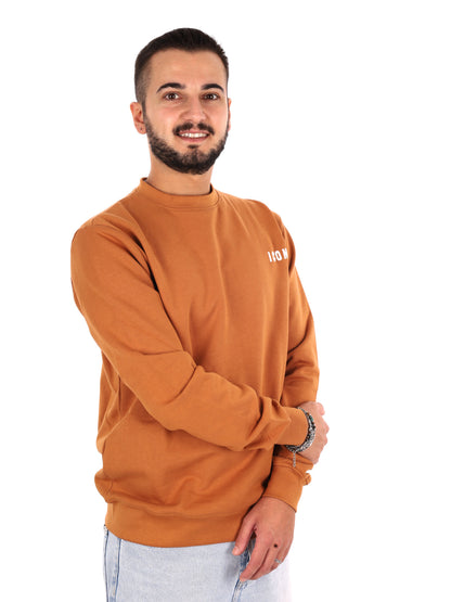 Icon Felpa Giro Ft, felpa da uomo beige