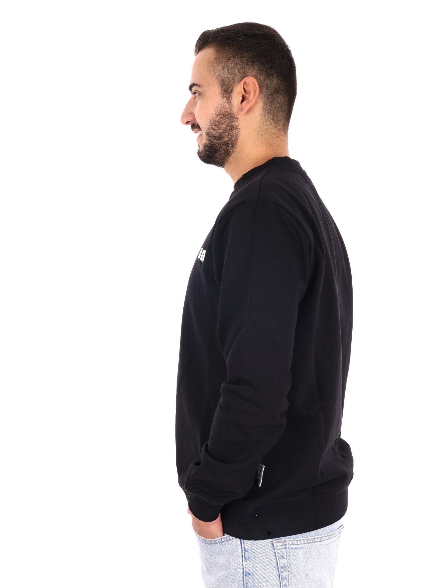 Icon IUPREF007, felpa da uomo nera