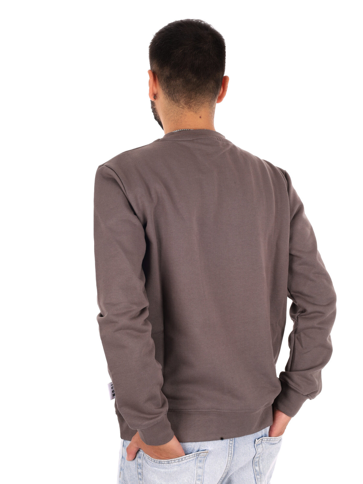 Icon Felpa Giro Ft, felpa da uomo grigia