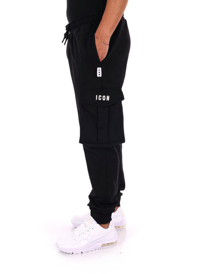 Icon Iuprep003 Nero, pantalone da uomo nero