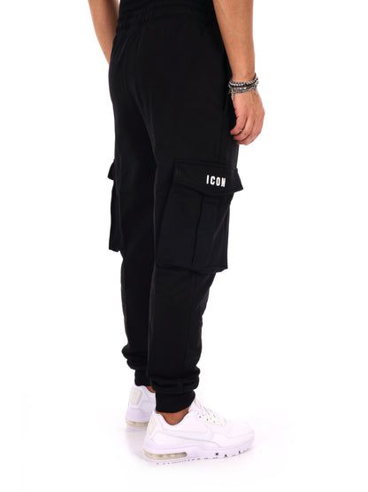 Icon Iuprep003 Nero, pantalone da uomo nero