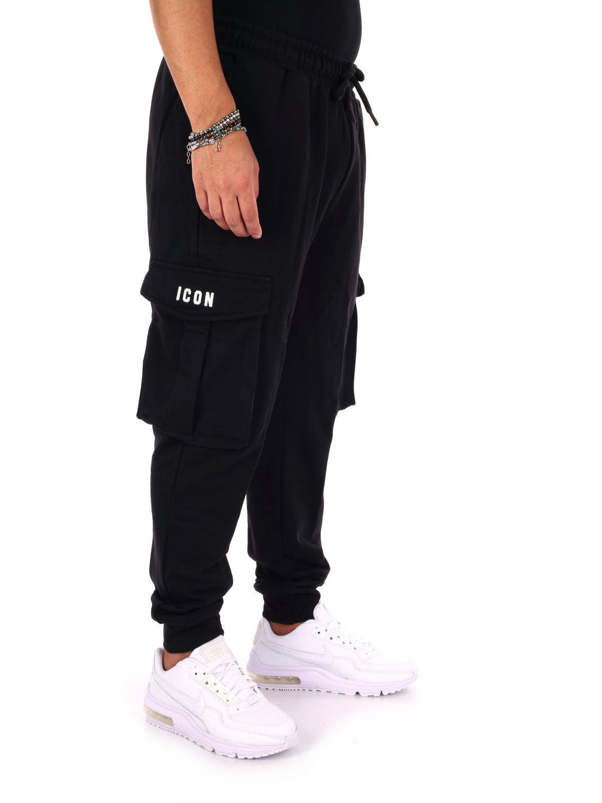 Icon Iuprep003 Nero, pantalone da uomo nero