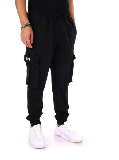 Icon Iuprep003 Nero, pantalone da uomo nero