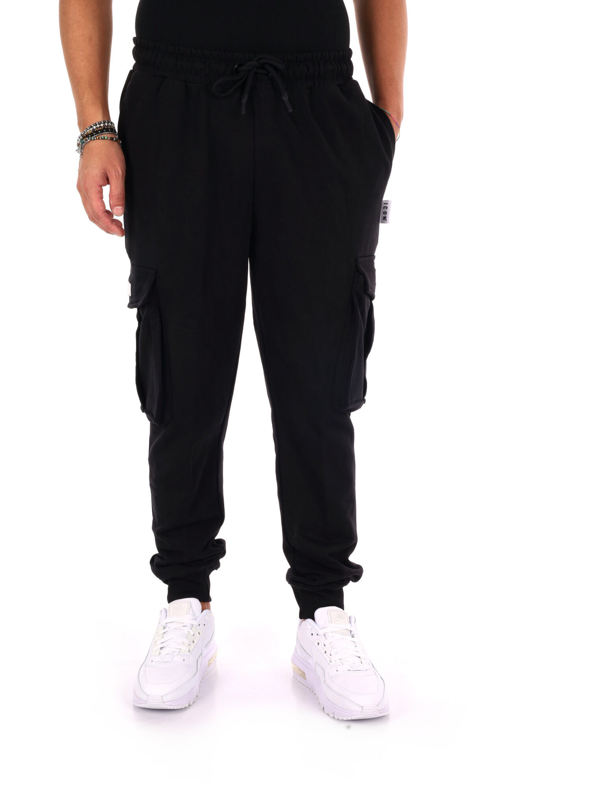 Icon Iuprep003 Nero, pantalone da uomo nero