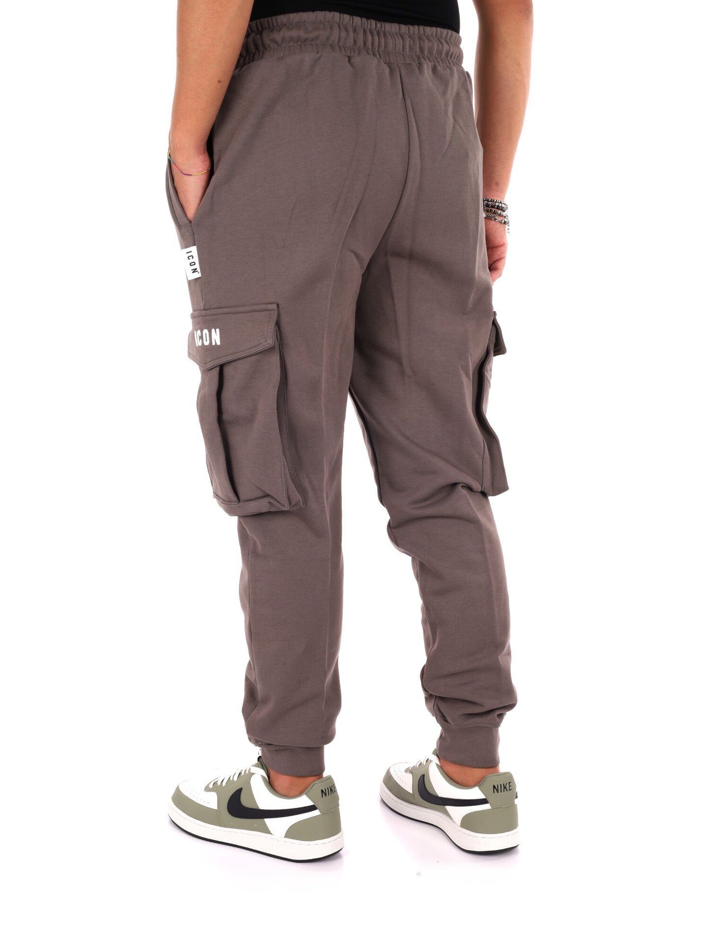 Icon Panta Cargo Ft, pantalone da uomo grigio