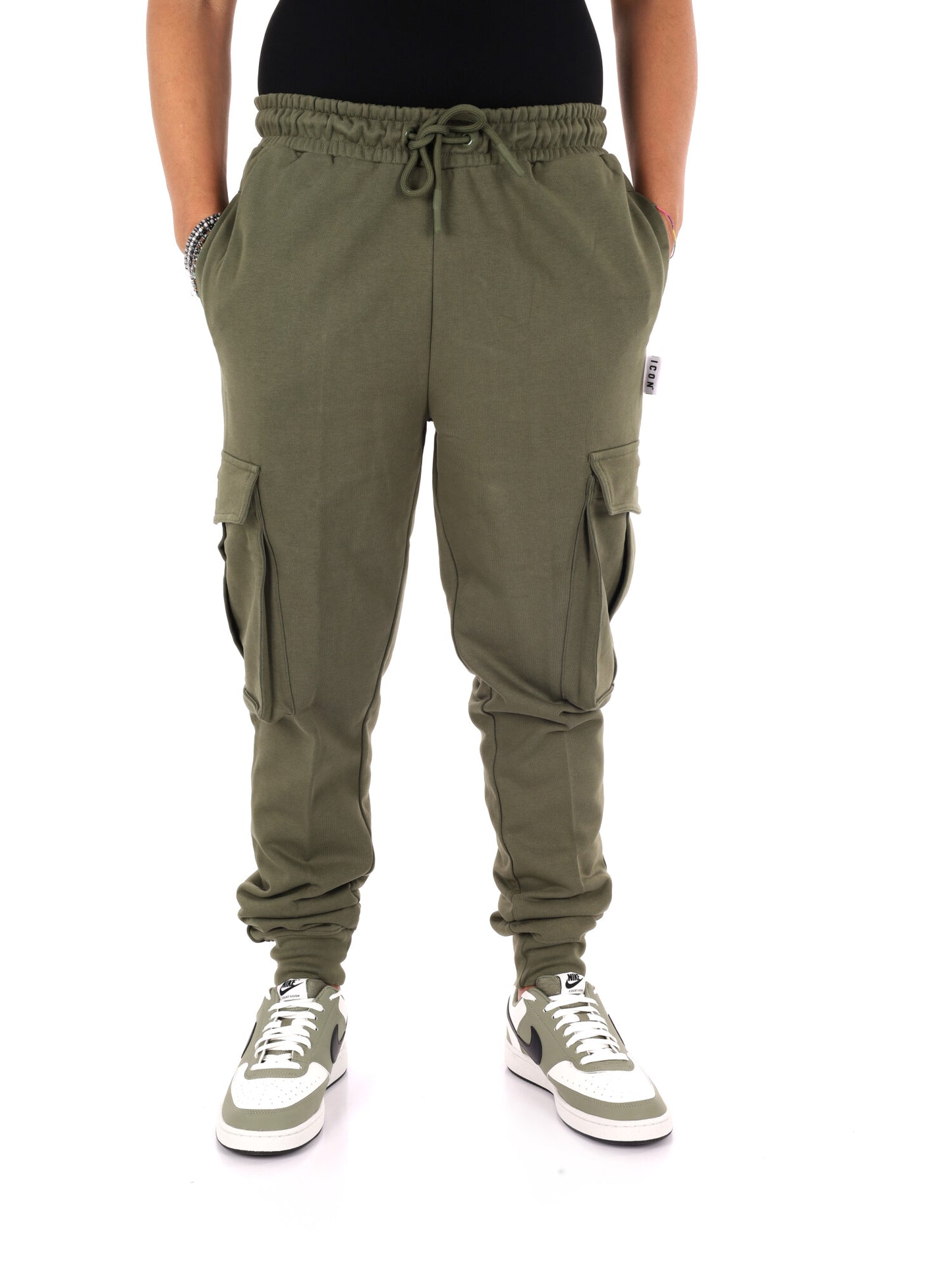 Icon Iuprep003 Verde, pantalone da uomo verde