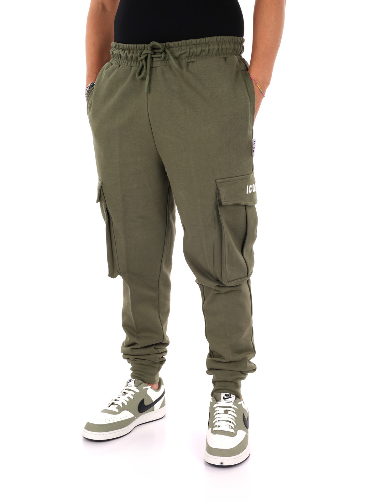 Icon Iuprep003 Verde, pantalone da uomo verde
