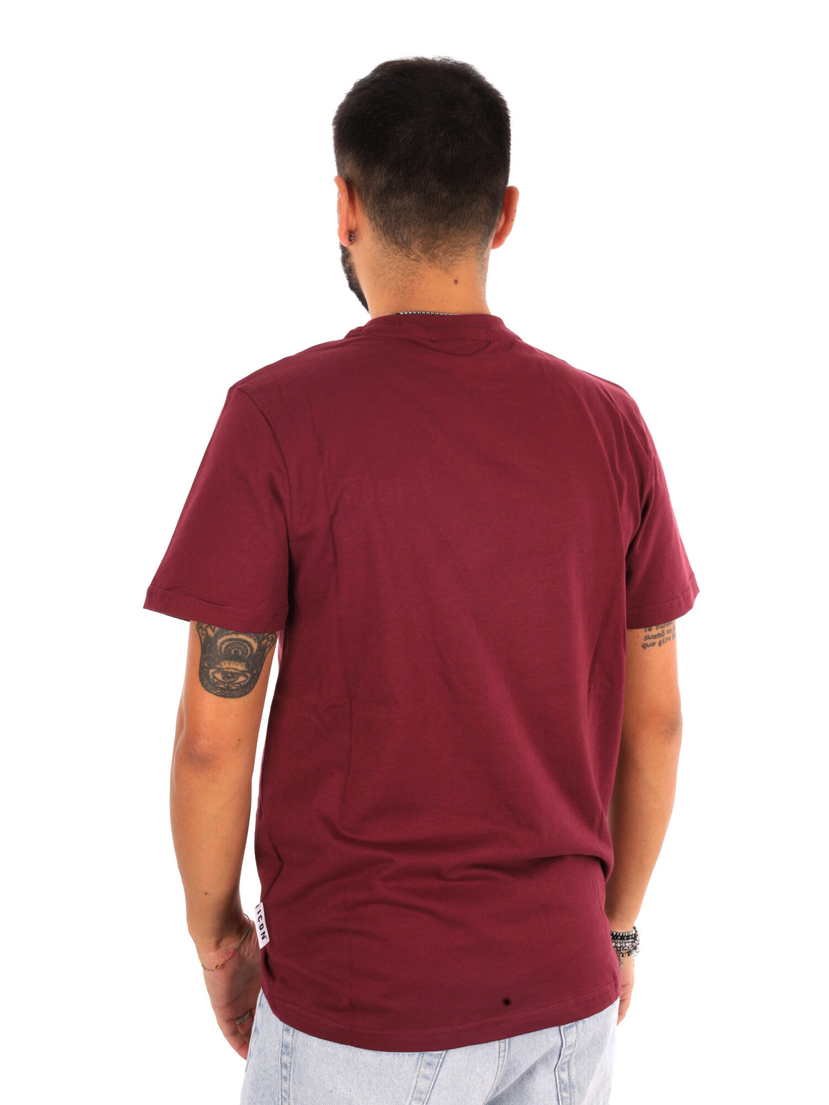 Icon Iupret002 Bordo, t-shirt maniche corte da uomo bordeaux