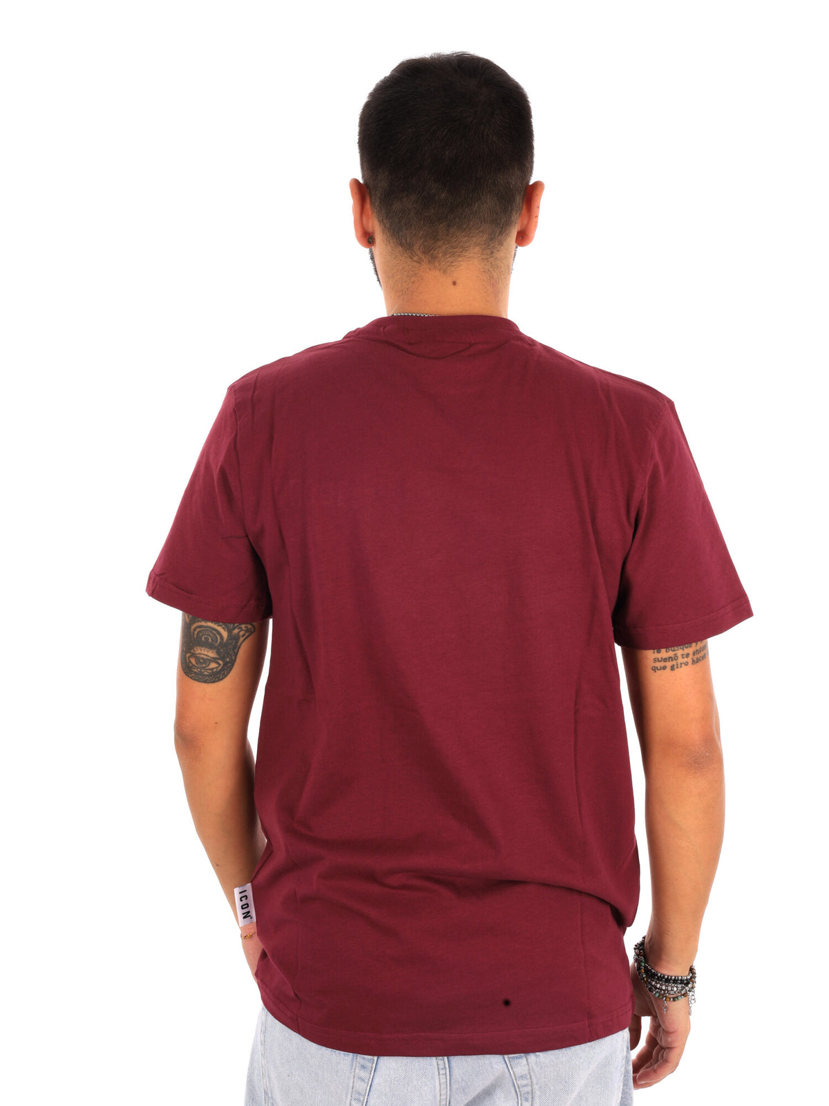 Icon Iupret002 Bordo, t-shirt maniche corte da uomo bordeaux