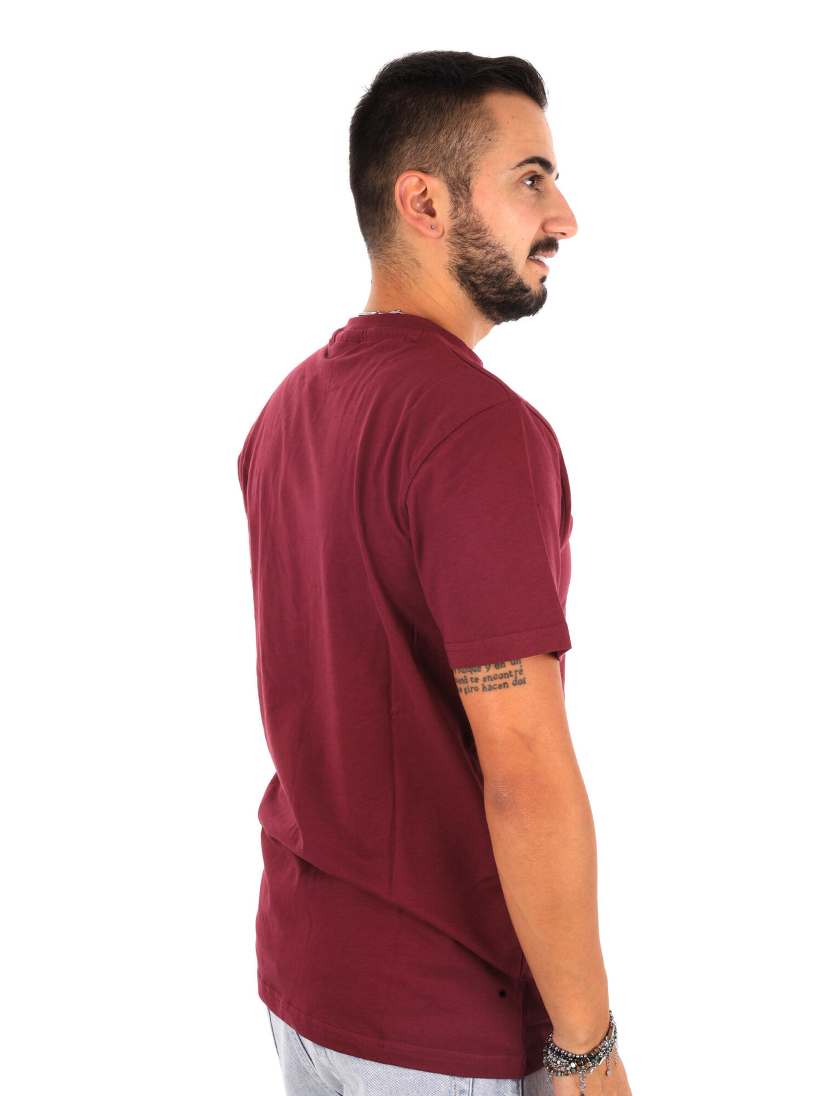 Icon Iupret002 Bordo, t-shirt maniche corte da uomo bordeaux