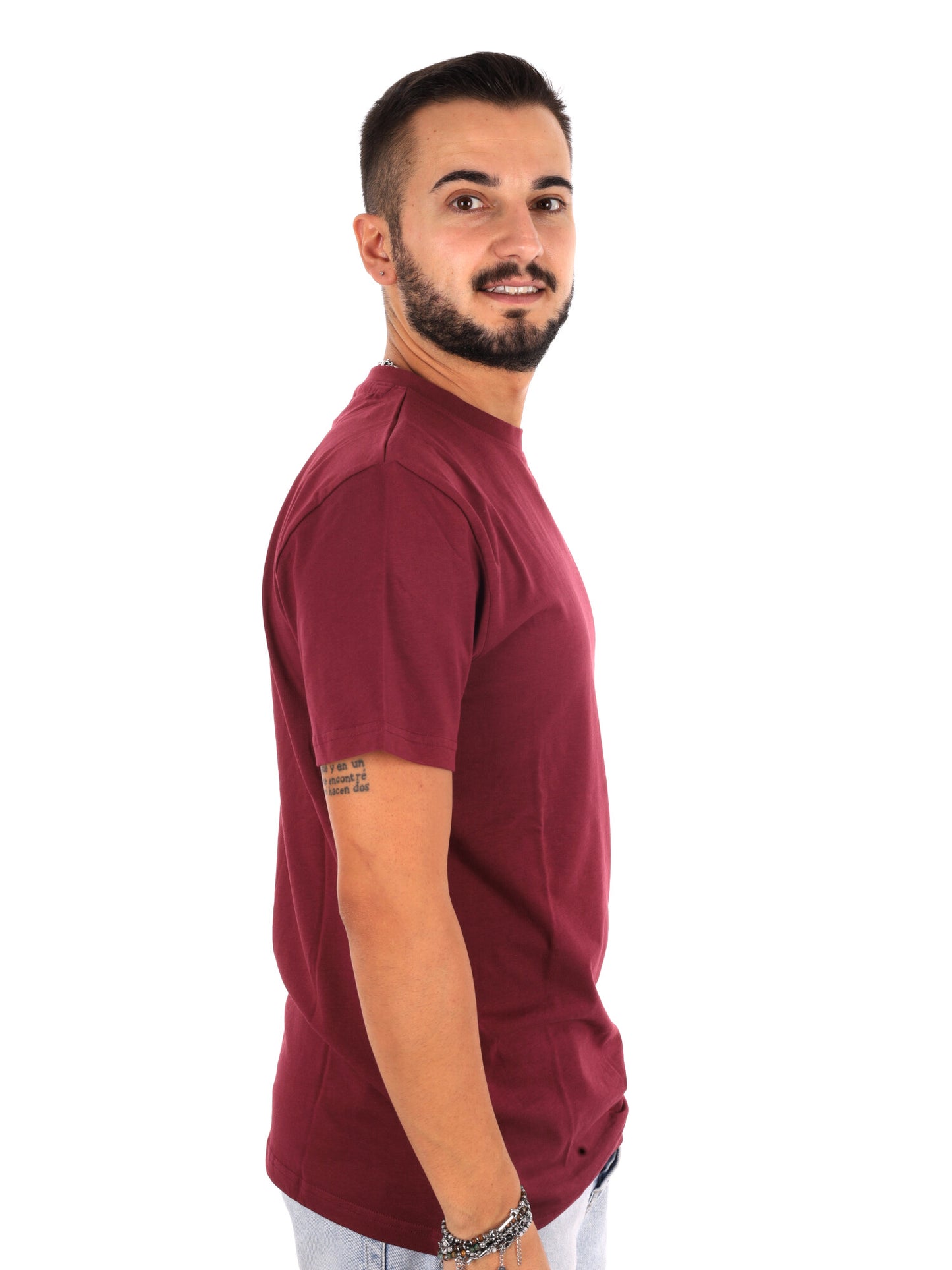 Icon Iupret002 Bordo, t-shirt maniche corte da uomo bordeaux