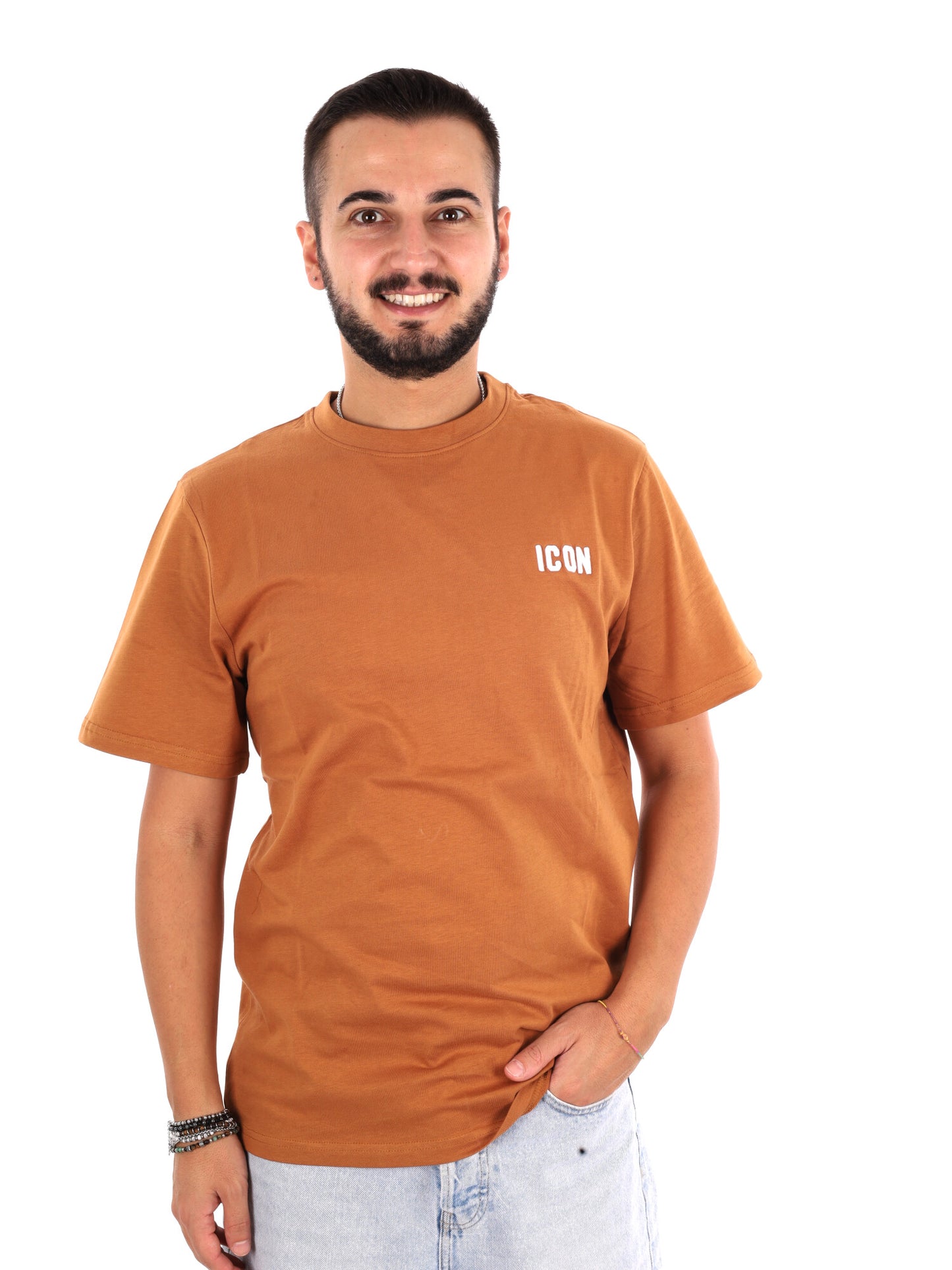 Icon IUPRET002, t-shirt da uomo beige