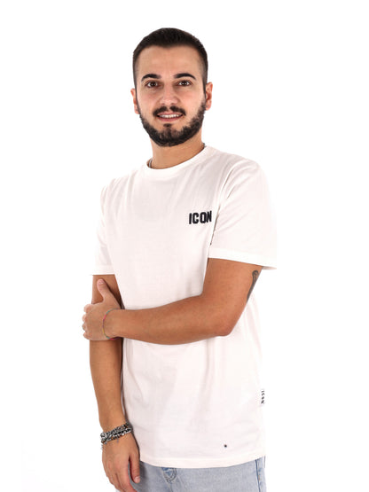 Icon IUPRET002, t-shirt da uomo panna