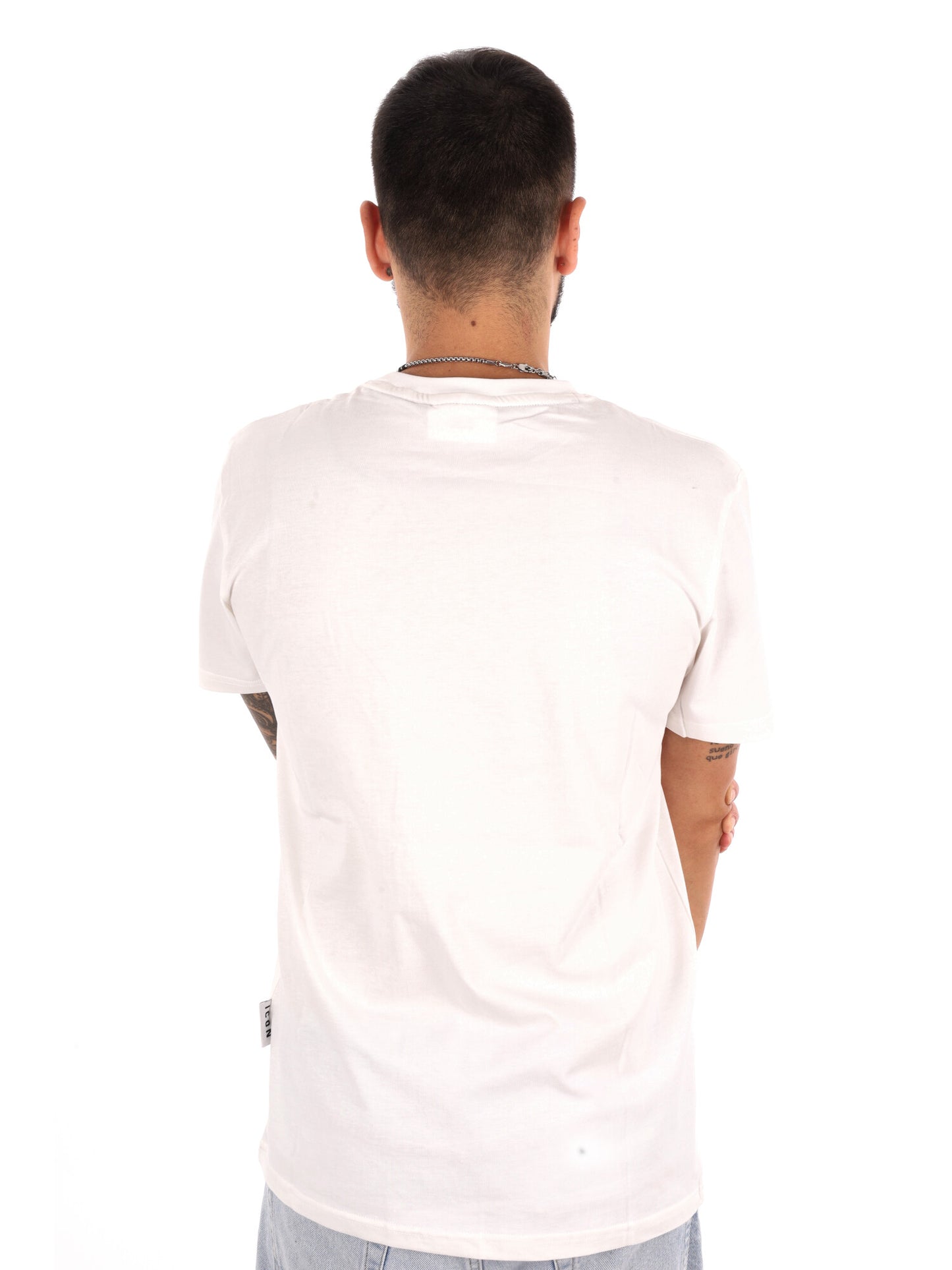 Icon IUPRET002, t-shirt da uomo panna
