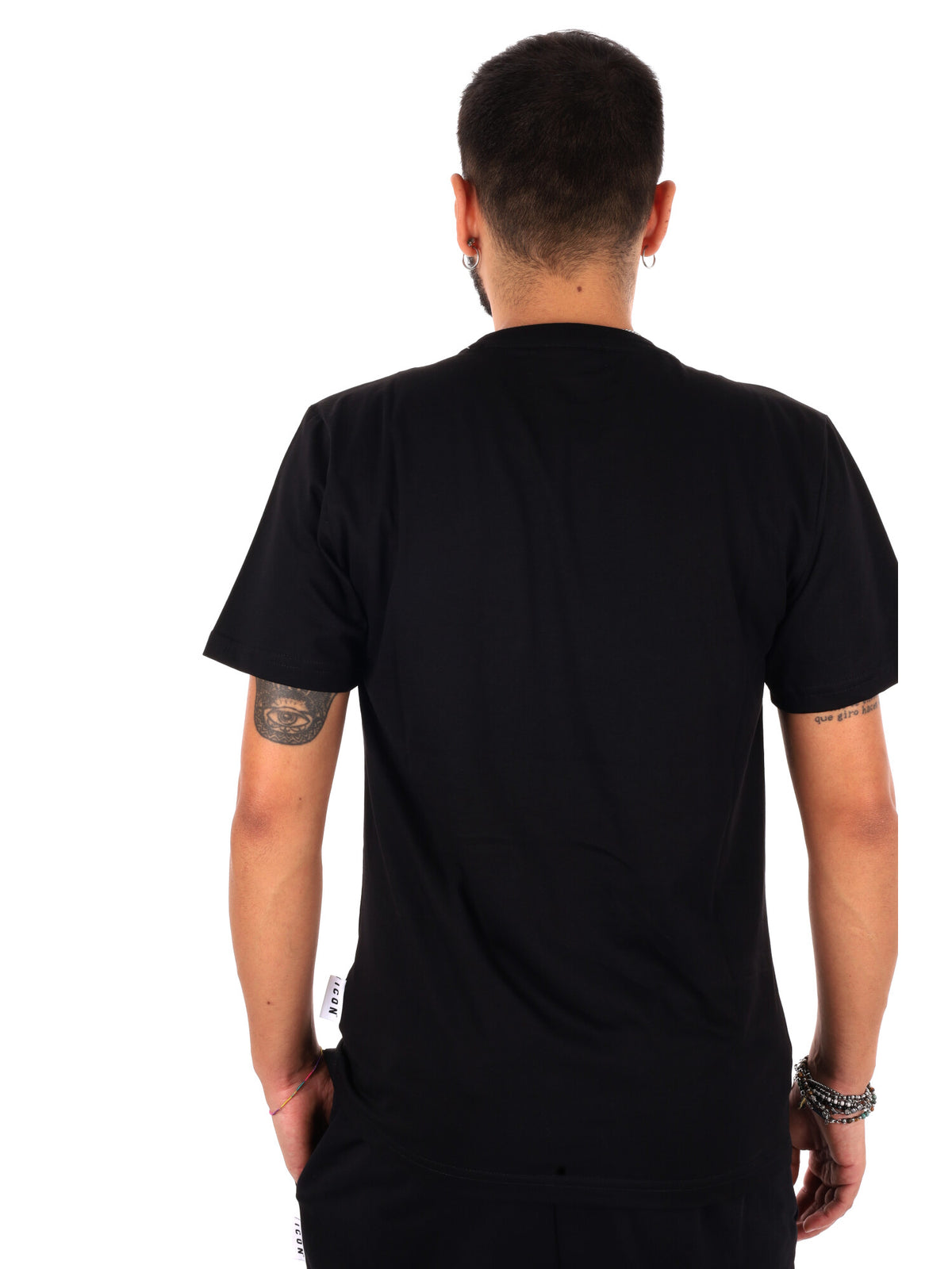 Icon IUT006C, t-shirt maniche corte da uomo nera