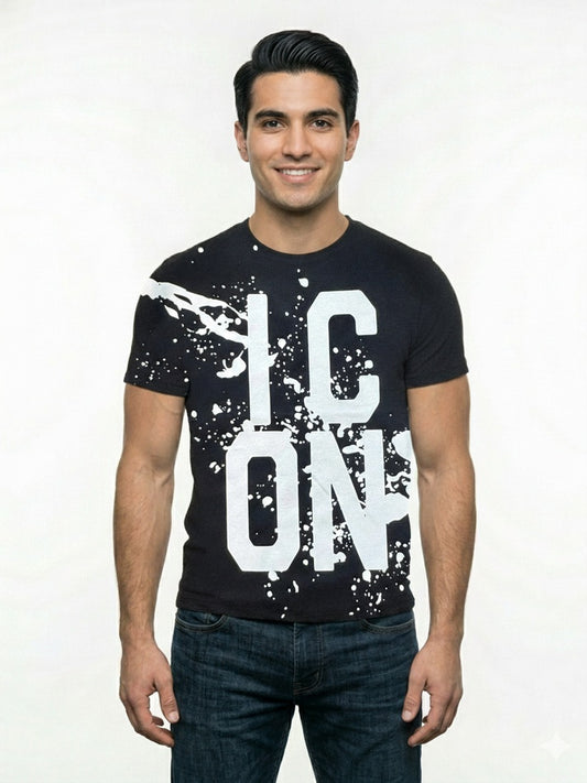T-shirt uomo Icon multicolore a maniche corte