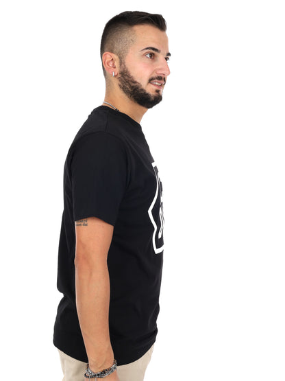 Icon IUT040 bianca e nera, t-shirt maniche corte da uomo