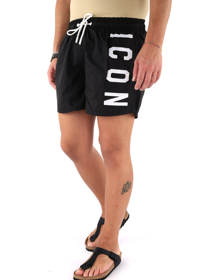 Icon costume boxer multicolore da uomo per la spiaggia