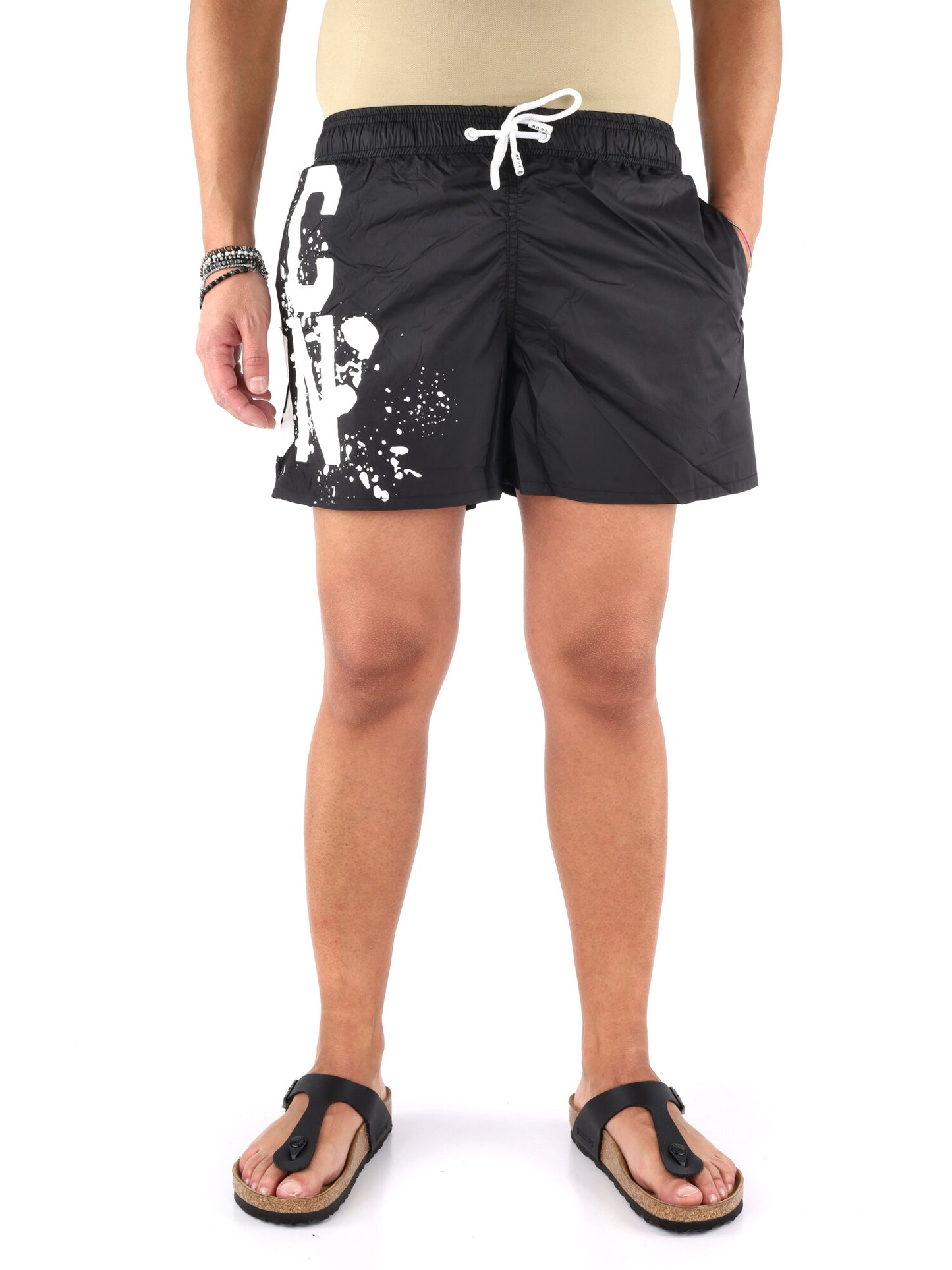 Boxer da spiaggia multicolore da Uomo Icon IUW004 NE BI