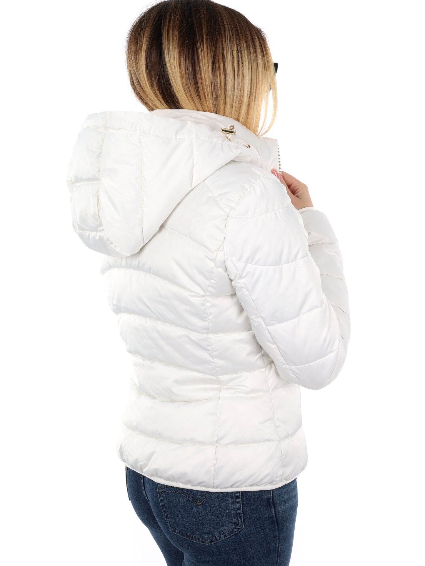 GIUBBINO CORTO TRAPUNTATO YES ZEE DA DONNA AVORIO