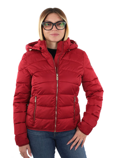GIUBBINO CORTO TRAPUNTATO YES ZEE DA DONNA ROSSO SCURO