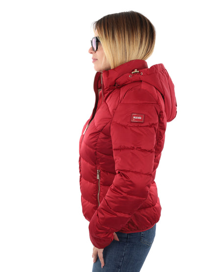 GIUBBINO CORTO TRAPUNTATO YES ZEE DA DONNA ROSSO SCURO