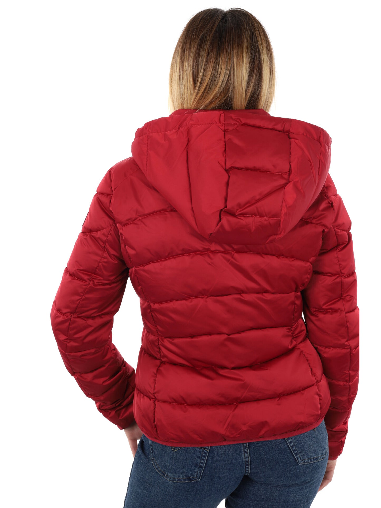 GIUBBINO CORTO TRAPUNTATO YES ZEE DA DONNA ROSSO SCURO