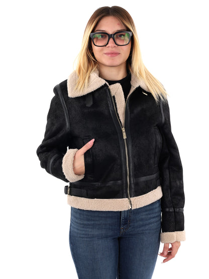 MONTONE CORTO YES ZEE DA DONNA NERO