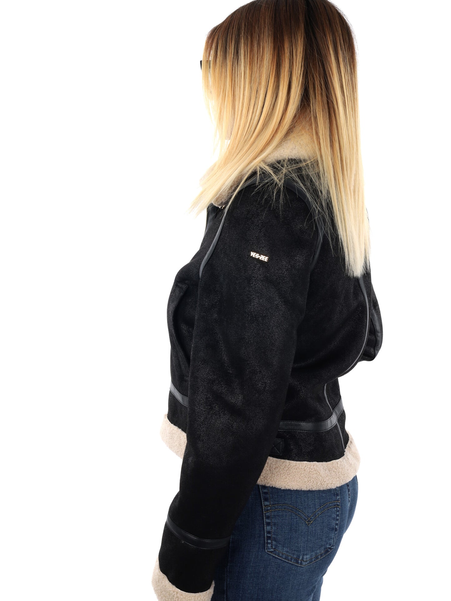 MONTONE CORTO YES ZEE DA DONNA NERO