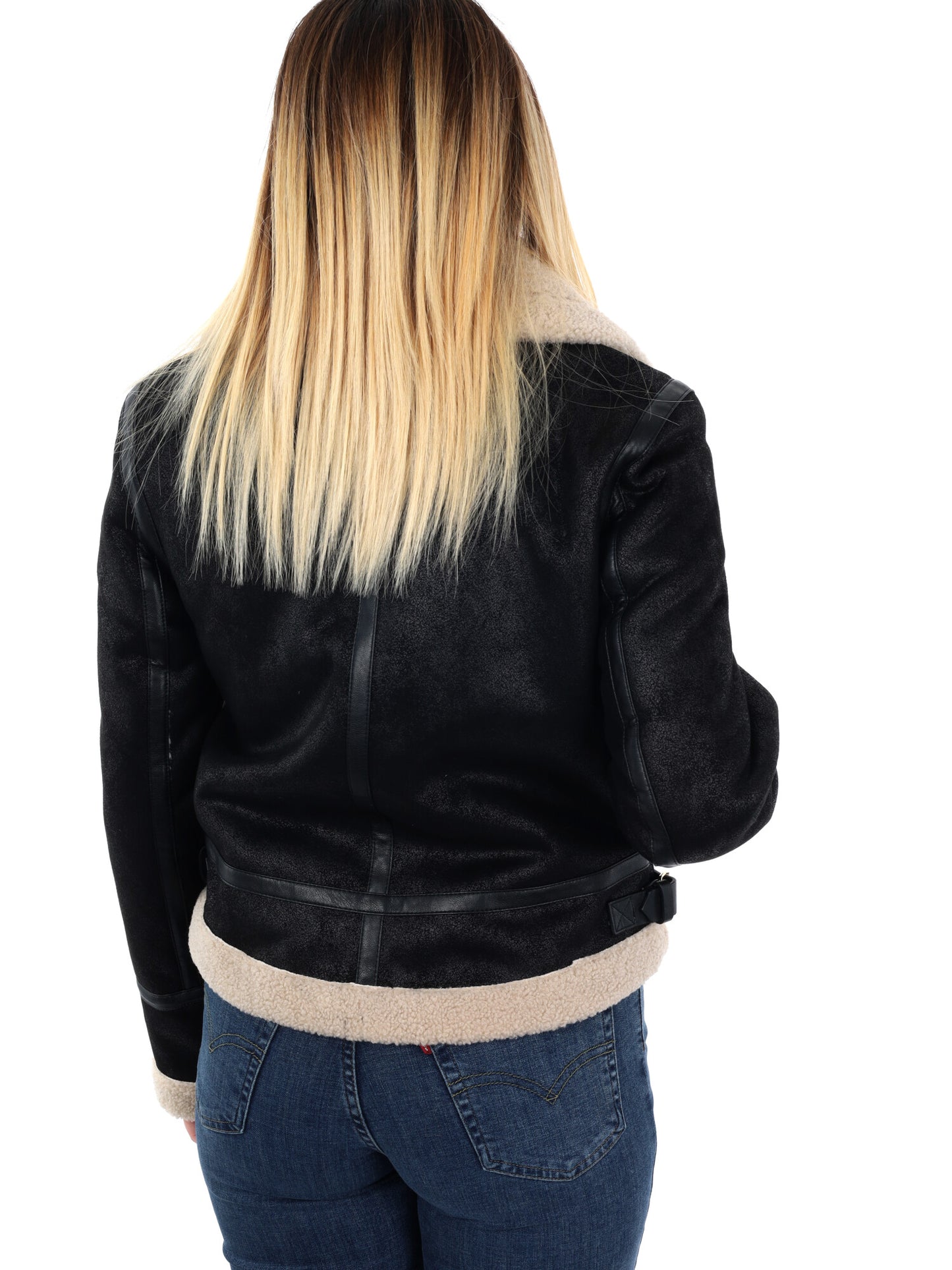 MONTONE CORTO YES ZEE DA DONNA NERO