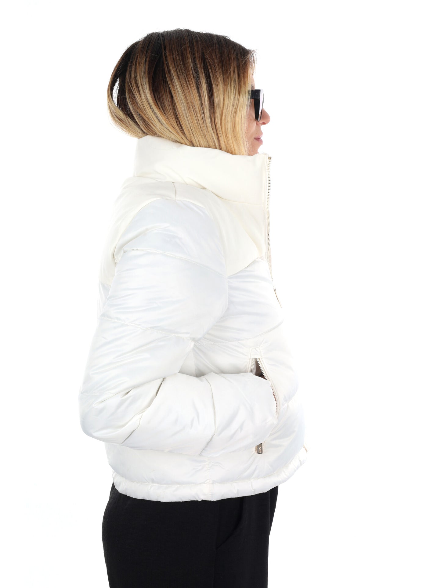 GIUBBINO CROP YES ZEE DA DONNA BIANCO