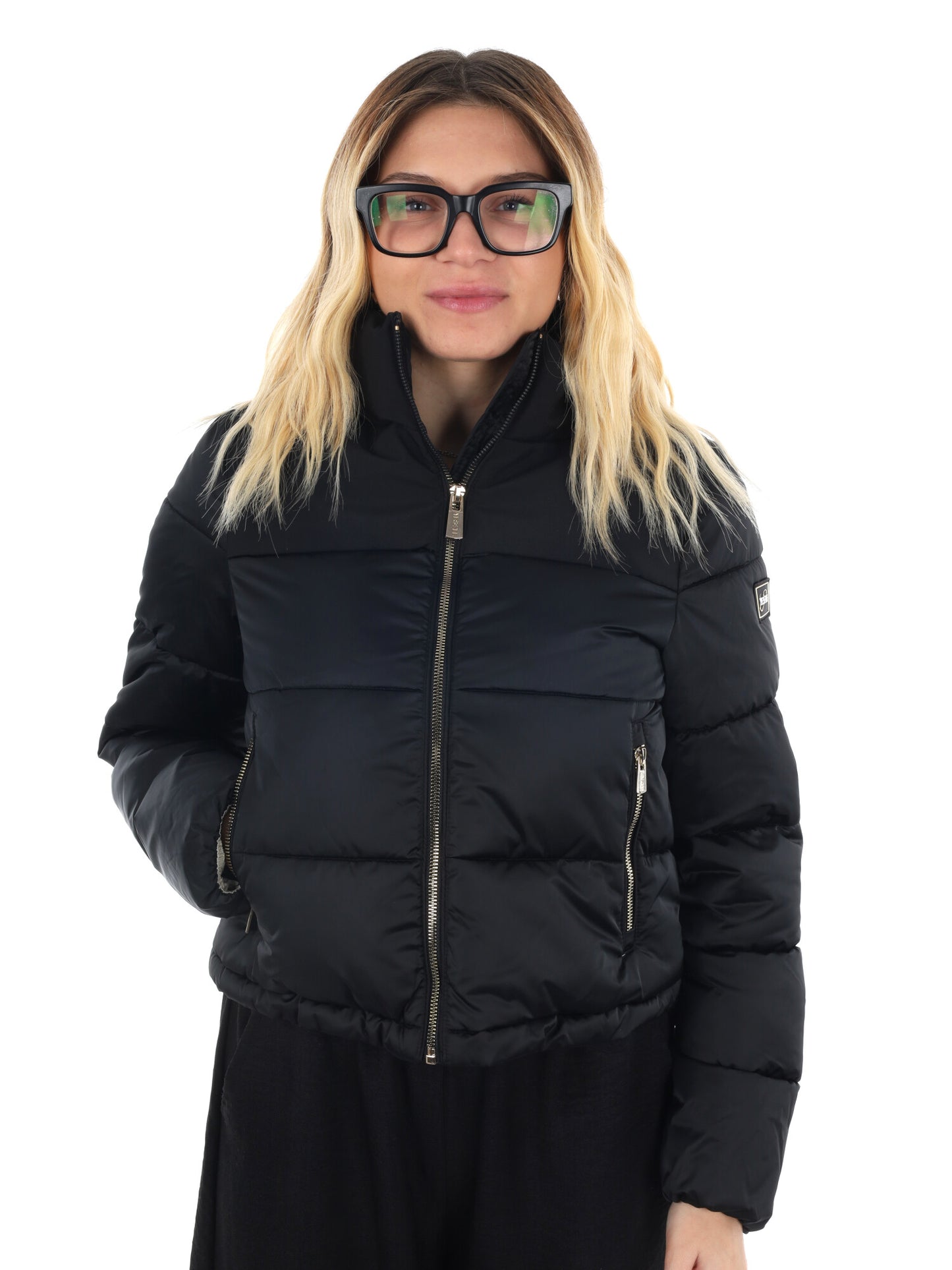 GIUBBINO CROP YES ZEE DA DONNA NERO