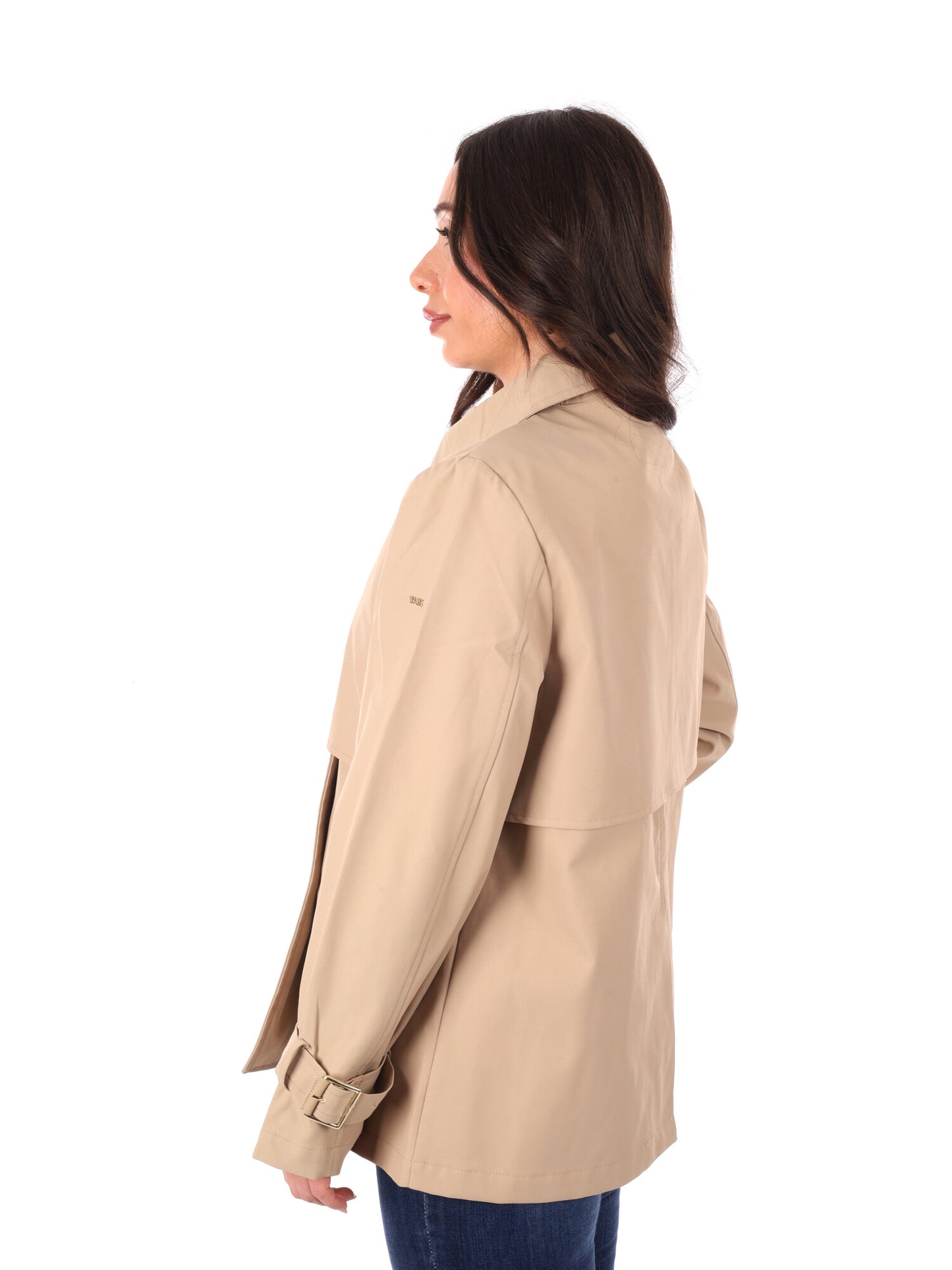 Yes-Zee trench beige donna per la primavera-estate