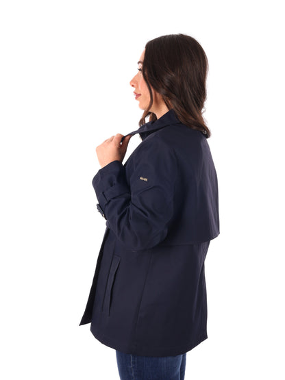 Yes-Zee trench donna blu per la primavera-estate
