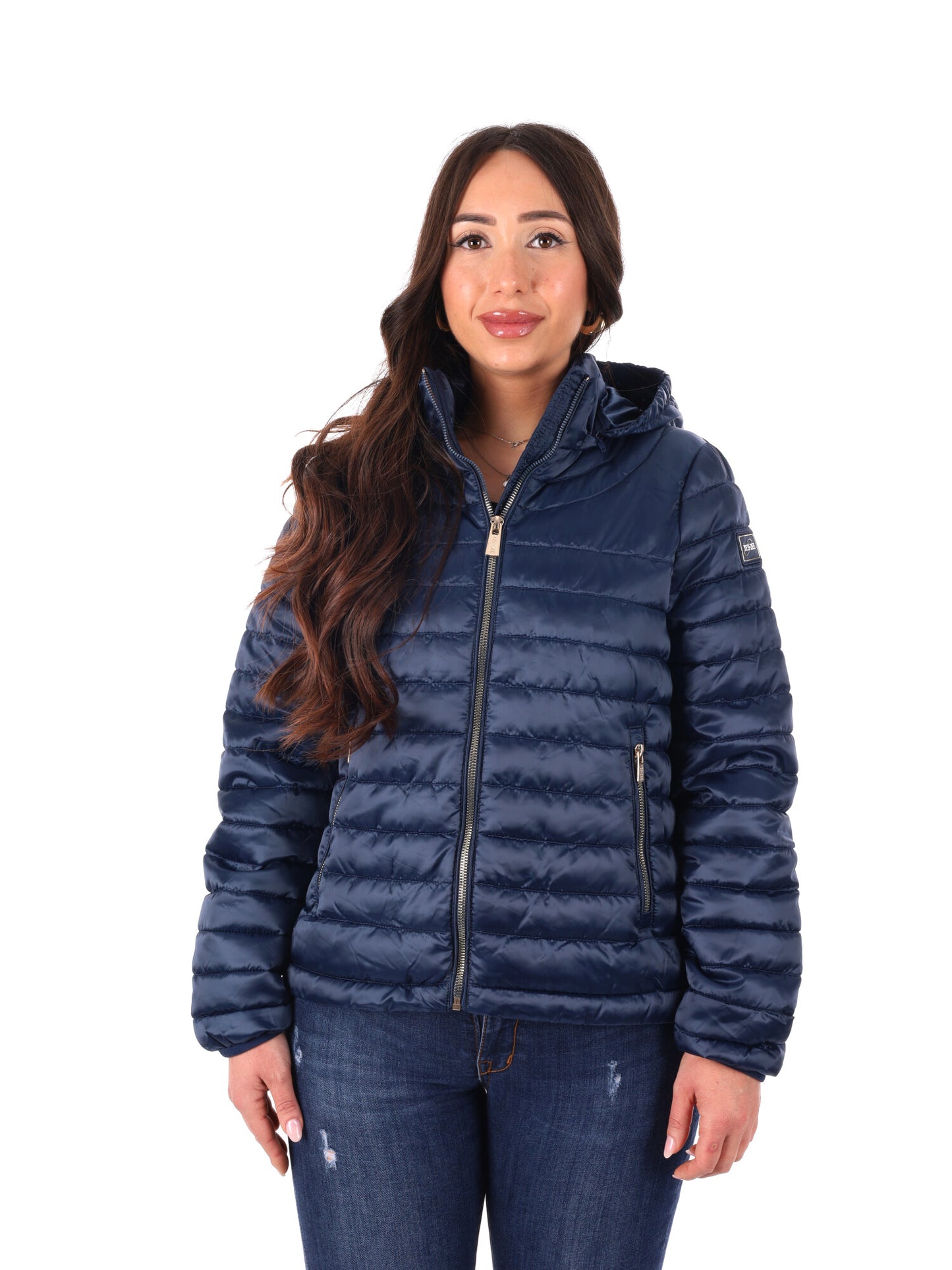 Yes-Zee giubbino donna blu perfetto per la primavera-estate