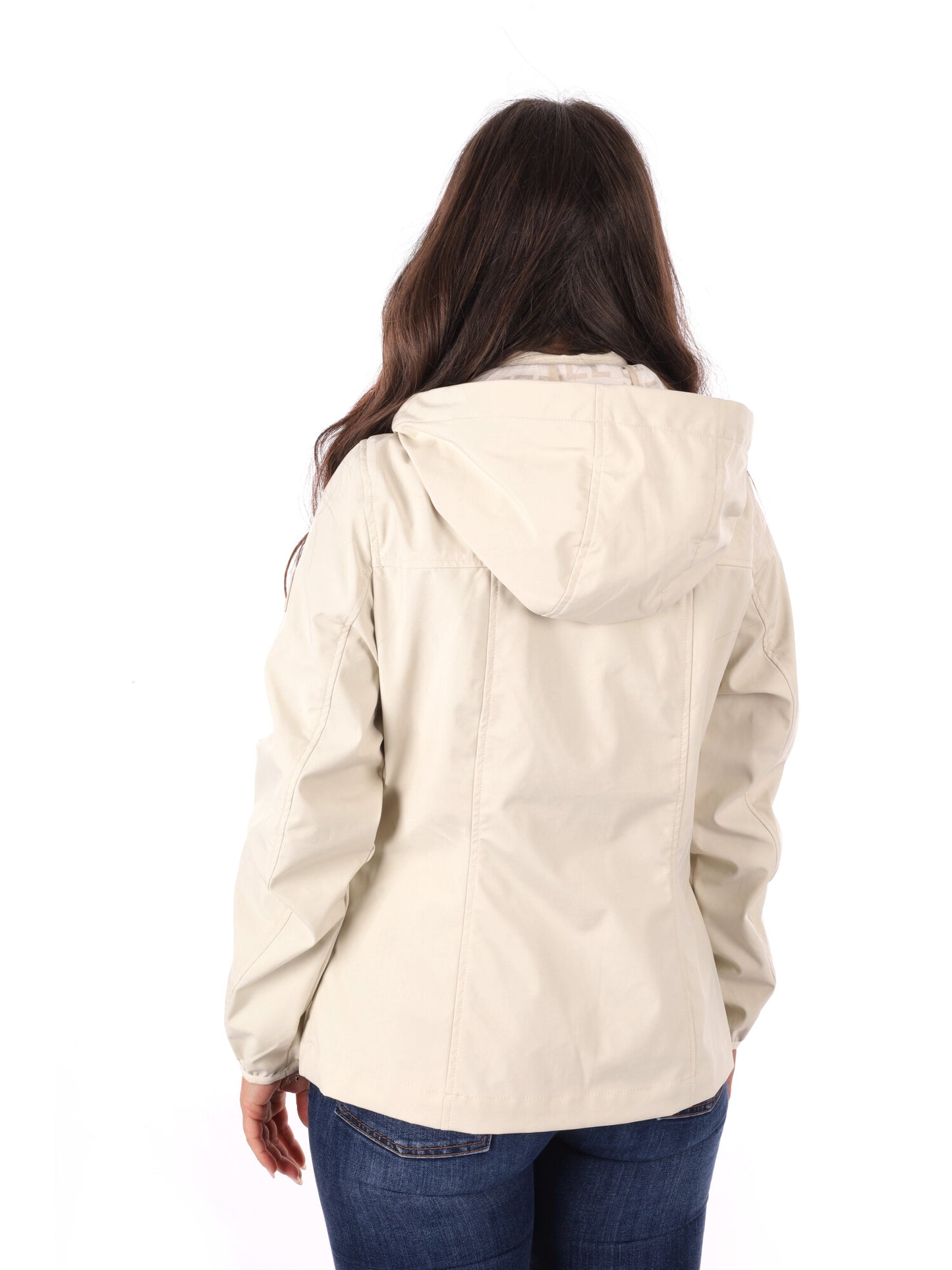 Giubbino softshell Yes Zee donna beige con cappuccio
