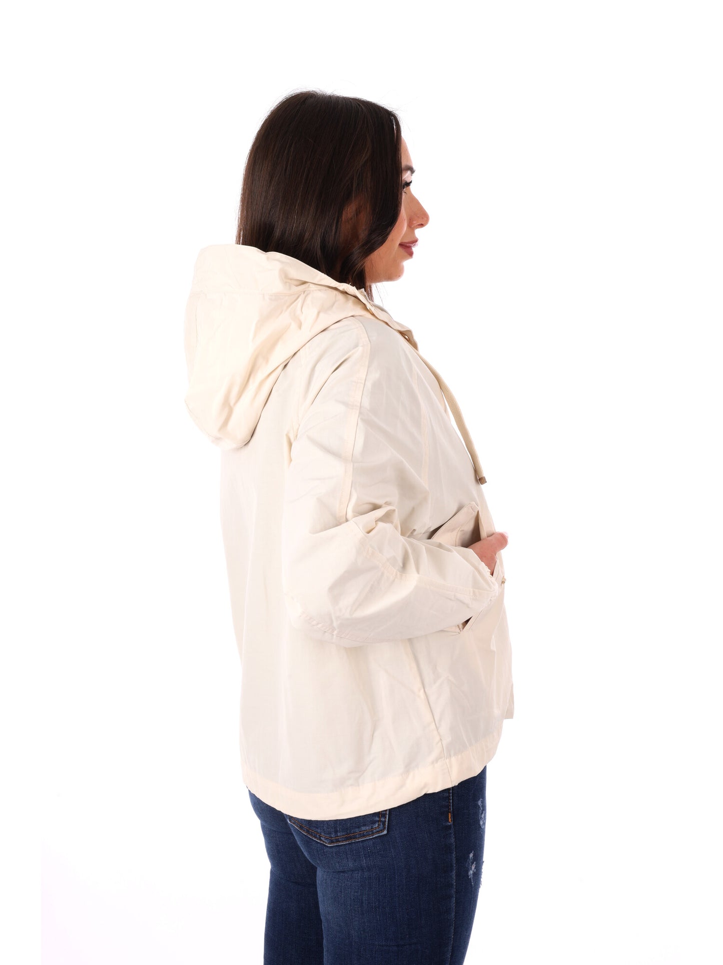 Yes-Zee giubbotto donna beige per primavera-estate