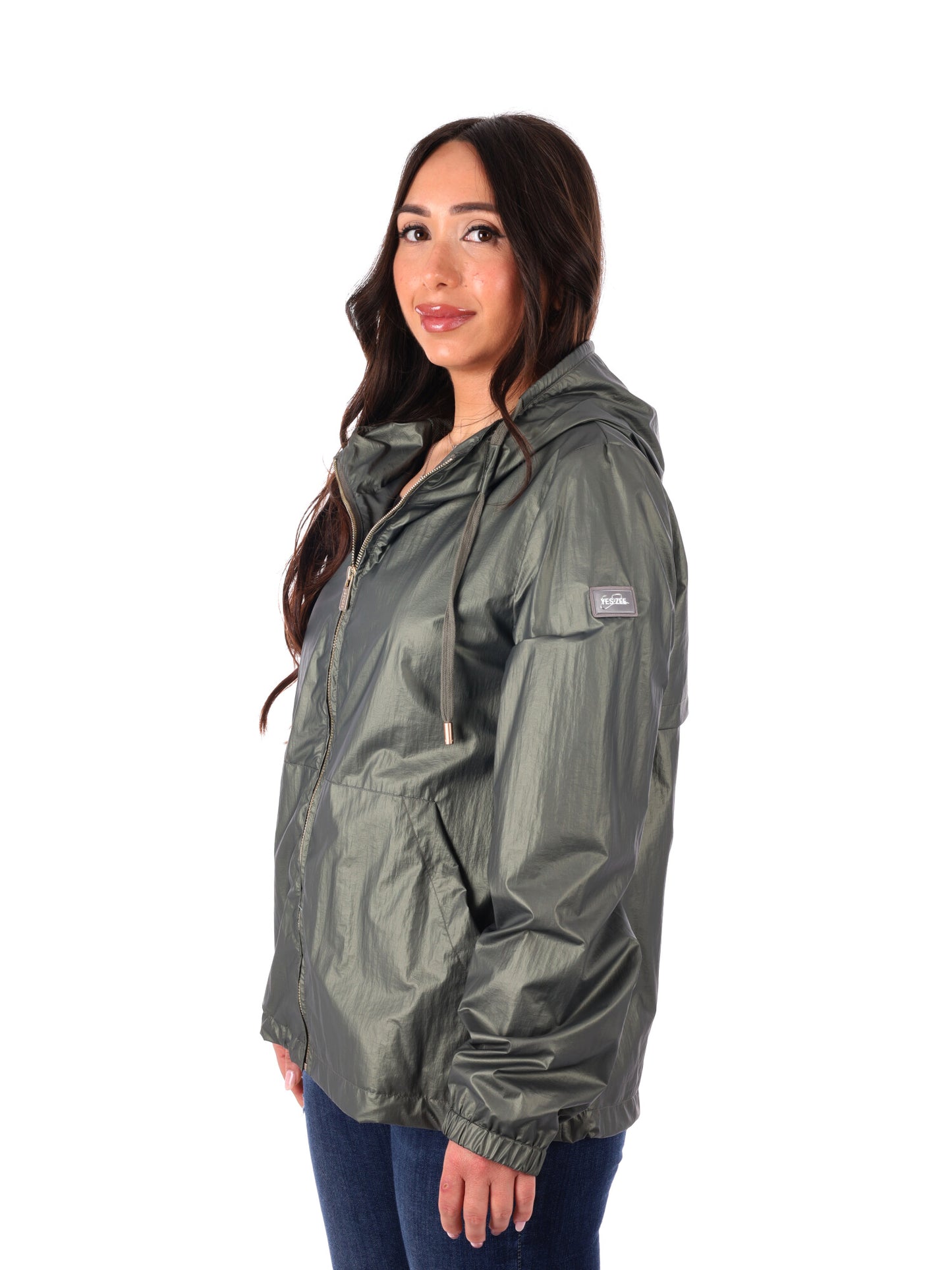 Yes-Zee giubbotto donna verde primaverile