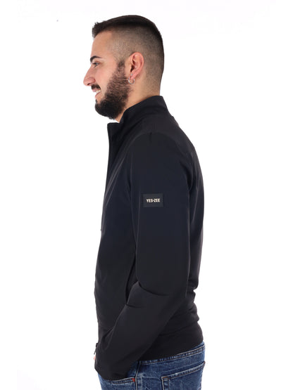 Giubbotto Yes-Zee uomo nero perfetto per la primavera-estate