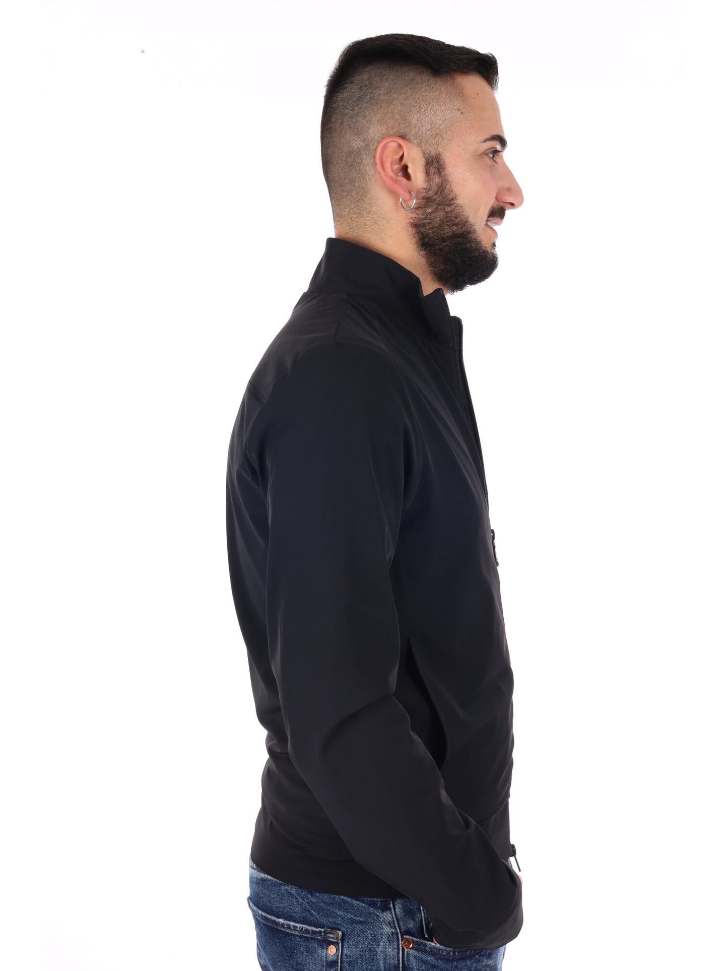 Giubbotto Yes-Zee uomo nero perfetto per la primavera-estate
