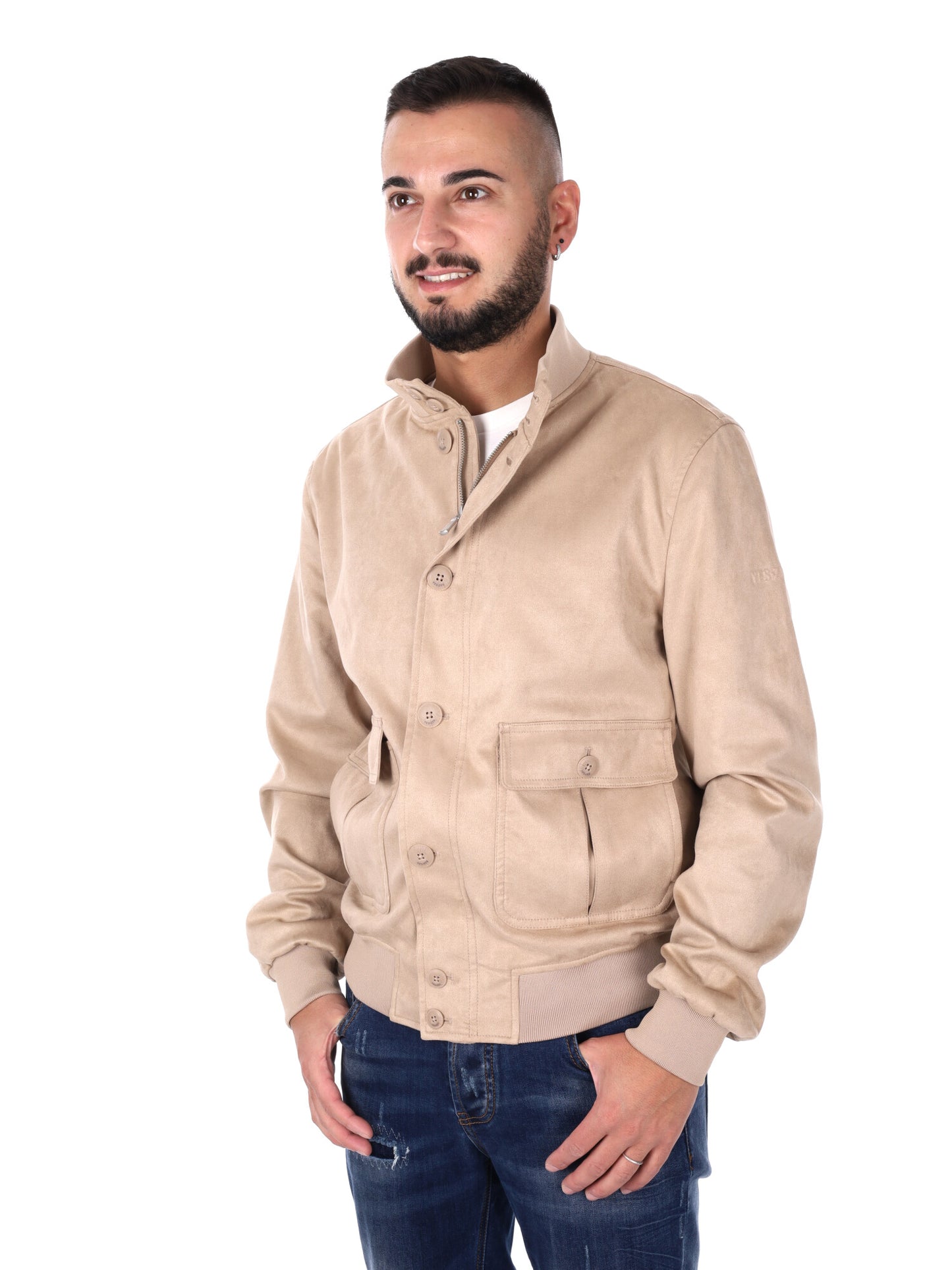 Giubbotto uomo Yes-Zee beige leggero per primavera