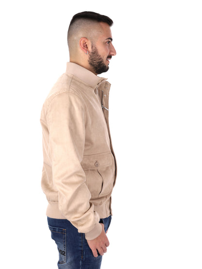 Giubbotto uomo Yes-Zee beige leggero per primavera