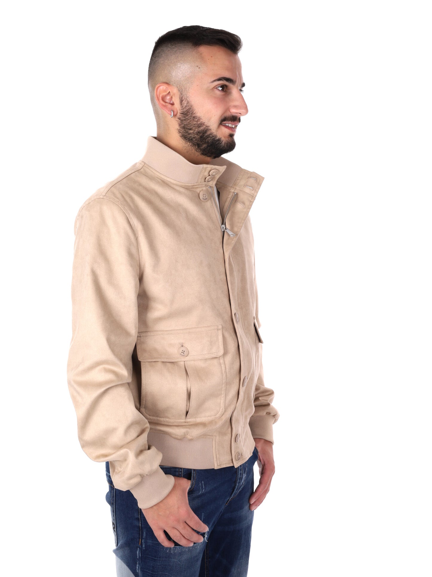 Giubbotto uomo Yes-Zee beige leggero per primavera